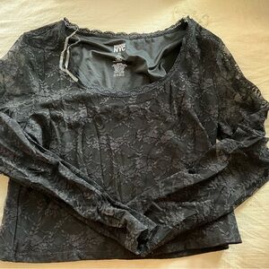 Black Lace Top